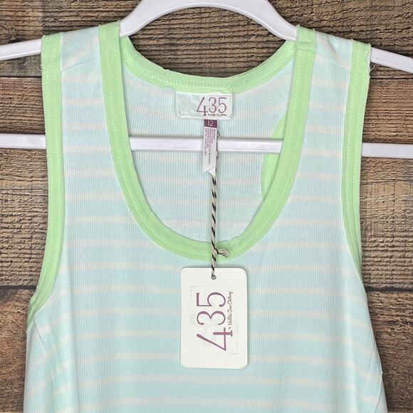 Matilda Jane 435 Three Legged Race Tank Top Racerback Striped Size 12 NWT - Picture 2 of 8